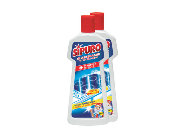 Nettoyant pour vitrocéramique Sipuro, pack de 2