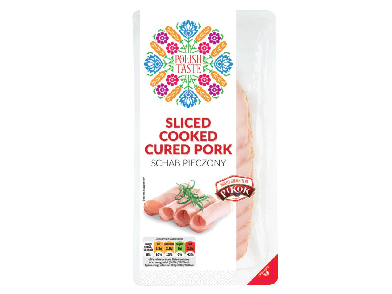 Sliced Cooked Cured Pork