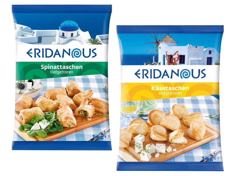 ERIDANOUS Käse- oder Spinattaschen