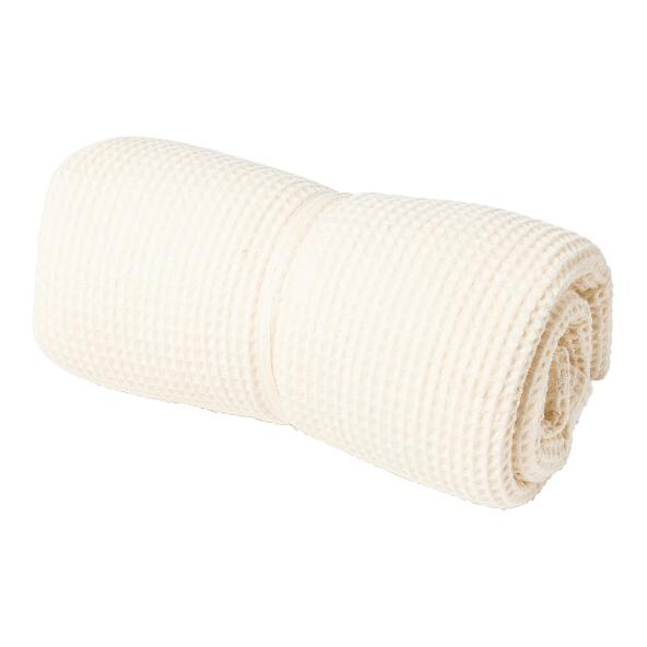 HOME CREATION(R) 				Plaid en coton gaufré
