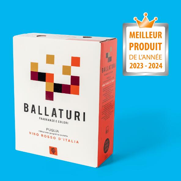 BALLATURI(R) 				Italienischer Rotwein 3 l, Bag-in-Box