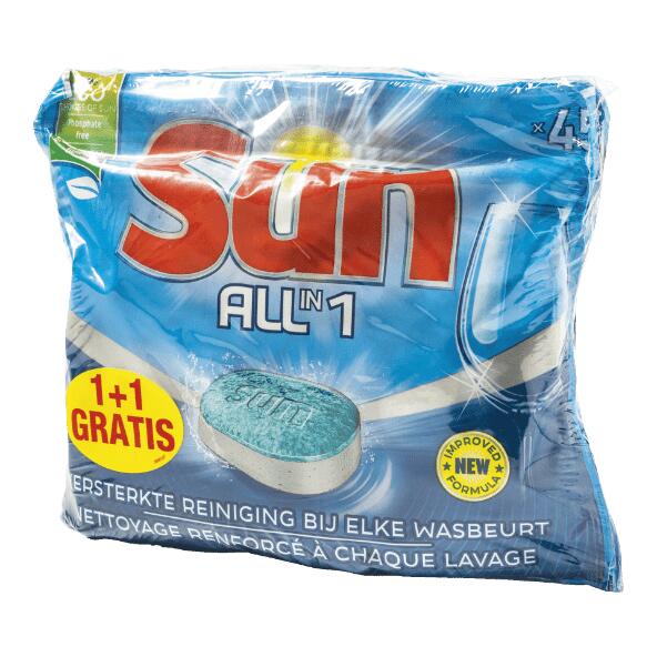 SUN(R) 				Vaatwastabletten all-in-one, 2-pack