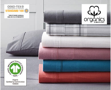 Organic Flannelette Fitted Sheet Set – King Size