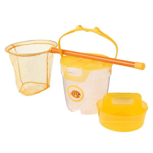 Adventuridge Fishing Bucket with Net - Orange