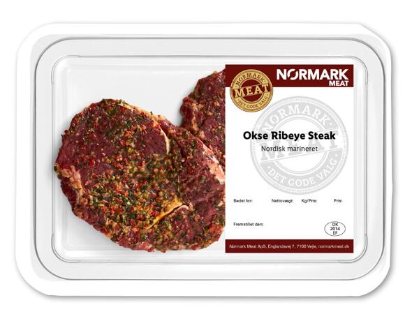 Marinerede ribeye steaks
