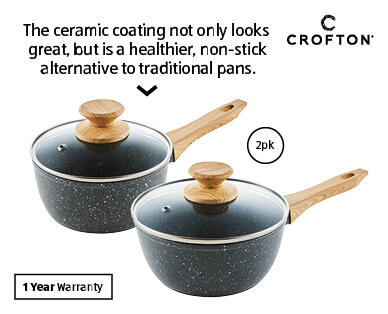 Ceramic Saucepan 2pk
