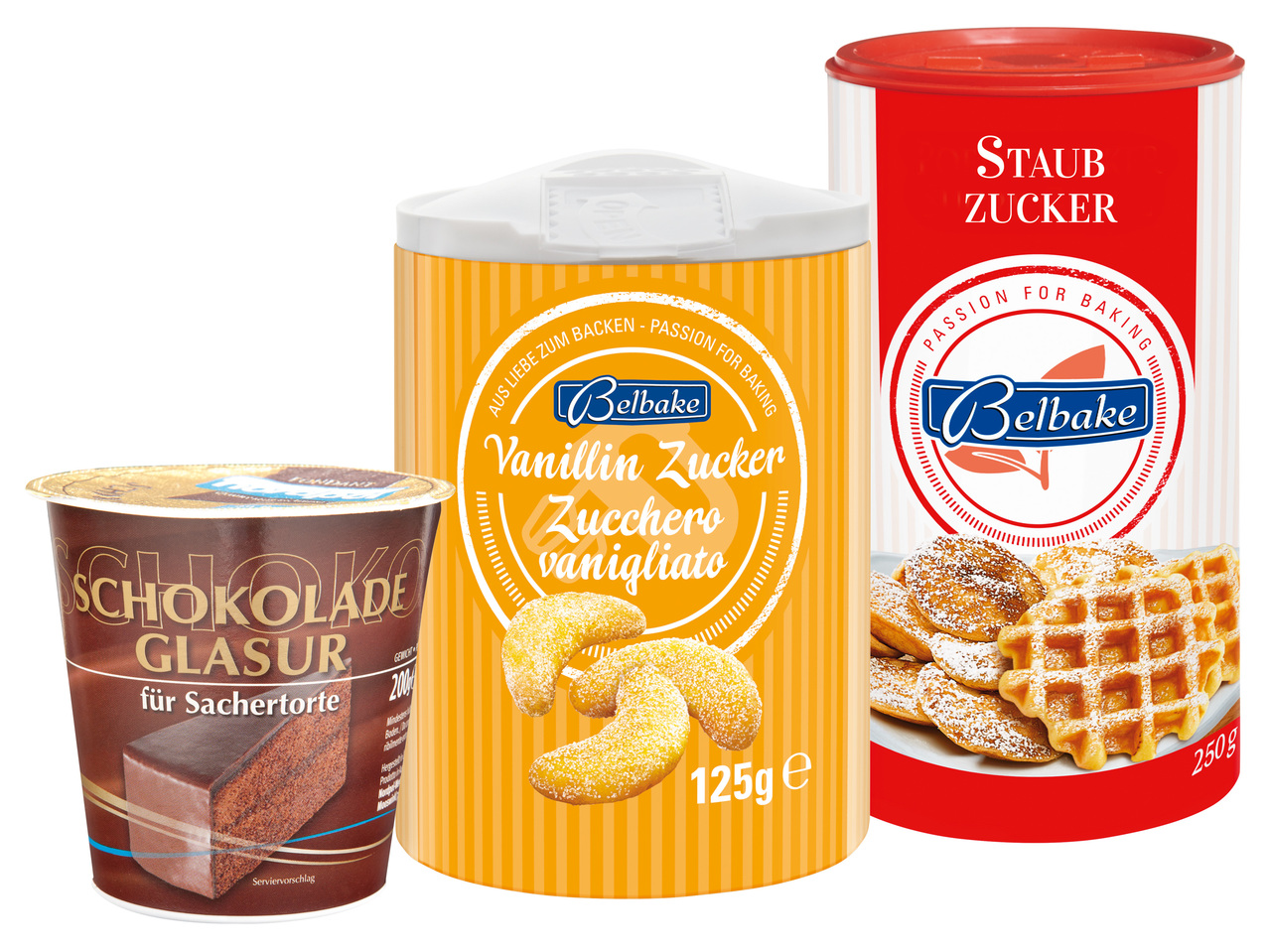 NORDPOL/BELBAKE Tortenglasur/Vanillinzucker-/Staubzucker-Streudose