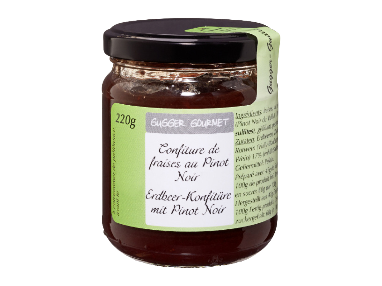 Confiture de fraises au Pinot Noir