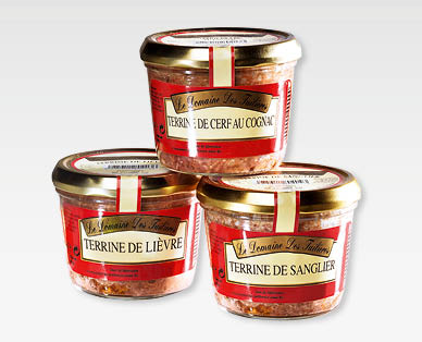 Terrine de gibier française LE DOMAINE DES TUILIÈRES
