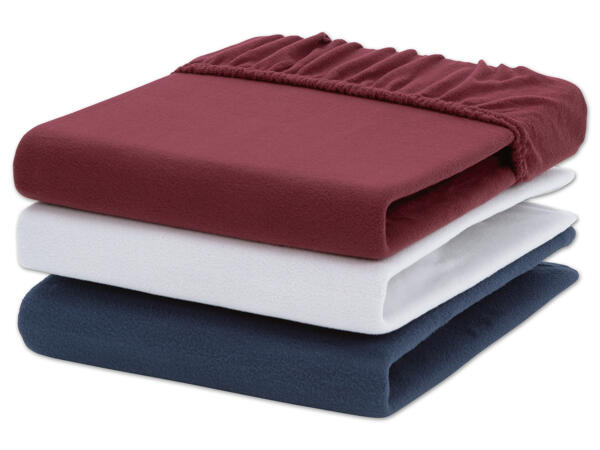 Fleece-Spannleintuch, ca. 180-200 x 200 cm