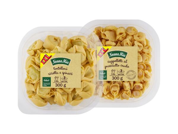 Tortelloni with Ricotta and Spinach or Cappelletti with Raw Ham