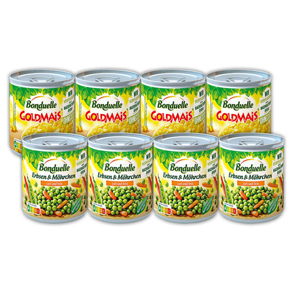 Erbsen & Möhrchen / 
Goldmais