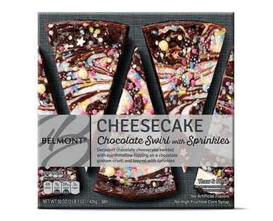 Belmont New York or Chocolate & Sprinkle Cheesecakes
