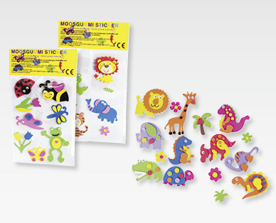 Moosgummi-Sticker