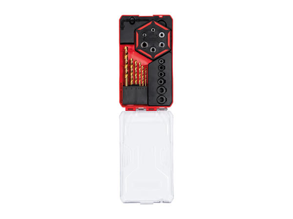 parkside Drilling Template with Drill Bit Set