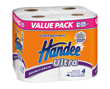Handee Paper Towel Double Length 4pk