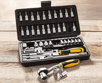 Set di chiavi a bussola, 47 pezzi WORKZONE(R)