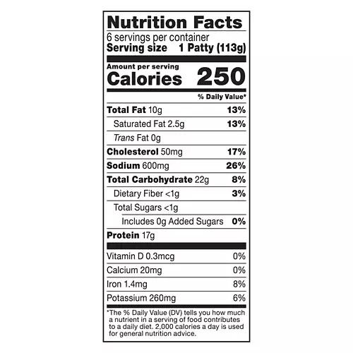 Fiery Hot Breaded Chicken Patties, 6 count