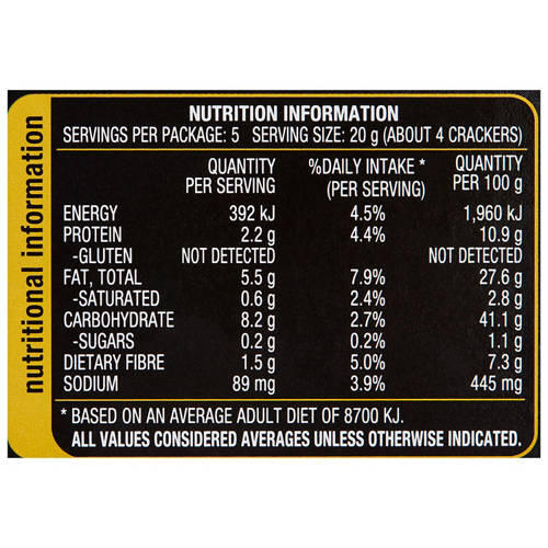 Seeded Crackers Rustic Herbs 100g