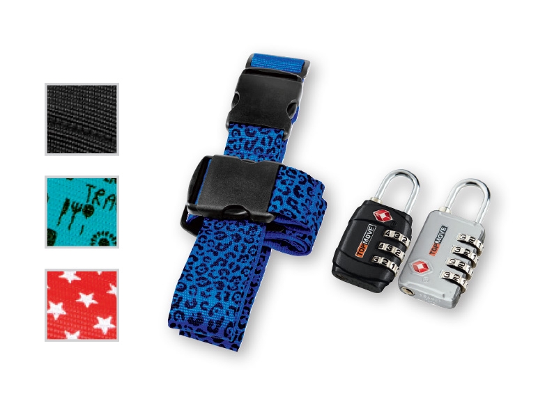 Topmove 2-Way Luggage Strap/TSA Combination Lock