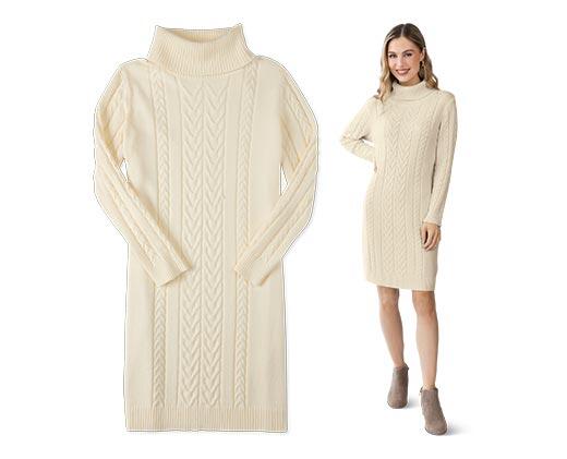 Serra Ladies Cable Sweater Dress