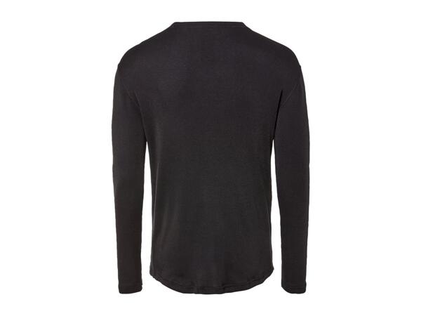 Livergy Men's Thermal Base Layer Top - Black