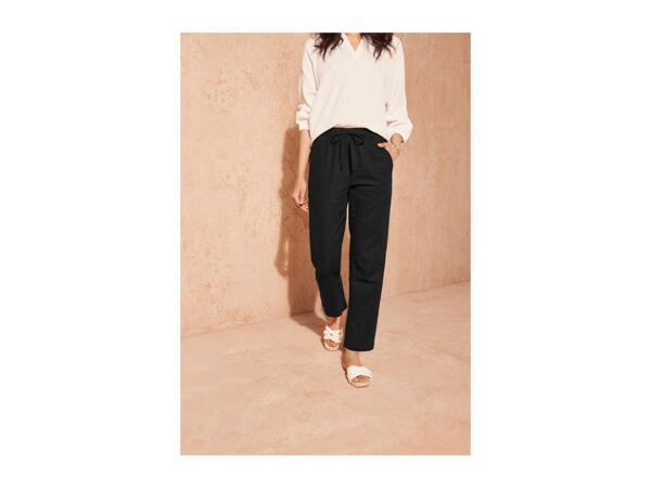 Esmara Ladies' Linen Blend Trousers