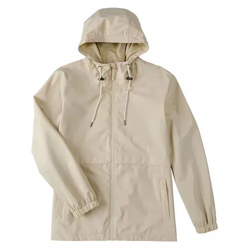 Ladies Rain Jacket - Tan, L