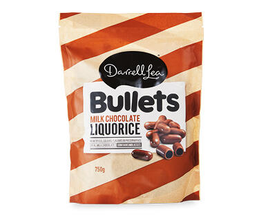 Darrell Lea Milk Chocolate Liquorice Bullets 750g