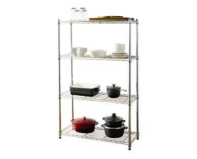 Easy Home 
 4-Tier Chrome Shelf