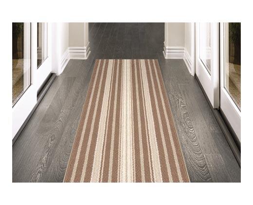 Huntington Home 
 2' x 6' Berber Stripe Utility Runner