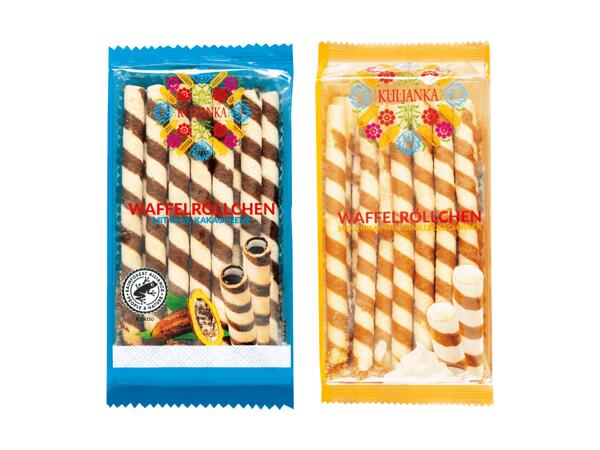 Waffelröllchen
