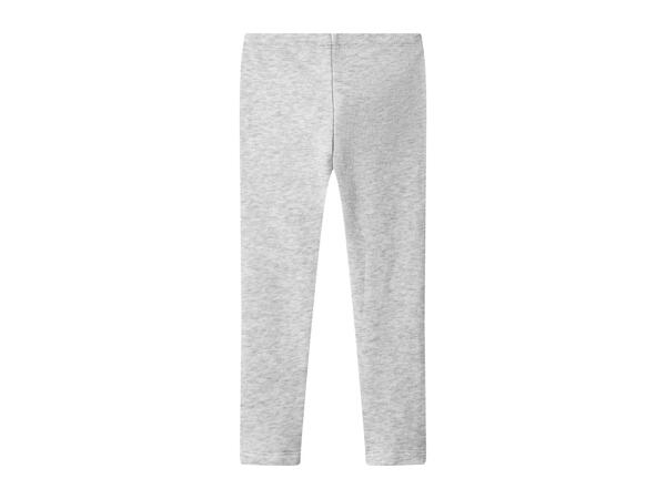 Lupilu Kids' Grey Thermal Leggings - Pack of 2