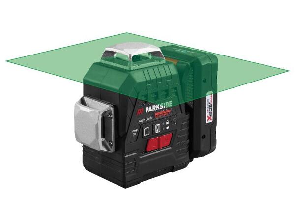 Aku křížový liniový laser PKLLP 3360 A1, Smart 4 Ah