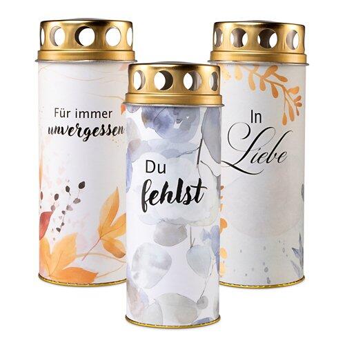 Grablicht mit Papierhülle