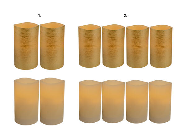 Bougies à LED en cire véritable