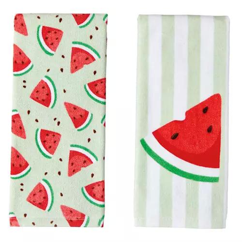 2 Pack Summer Towel Set - Watermelon