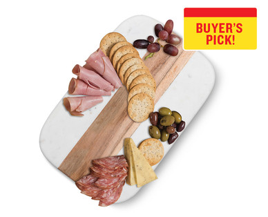 Crofton Marble and Acacia Artisanal Board
