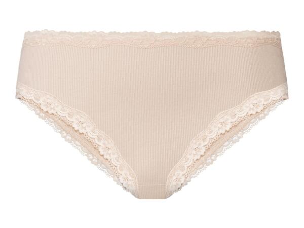 Esmara Ladies' Lace Trim Briefs - 5 Pack