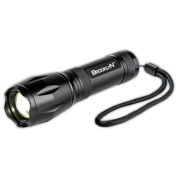 Akku-Alu-LED-Taschenlampe mit Powerbank-Funktion