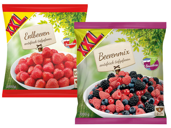 Tiefkühlfrüchte 750 g + 250 g gratis