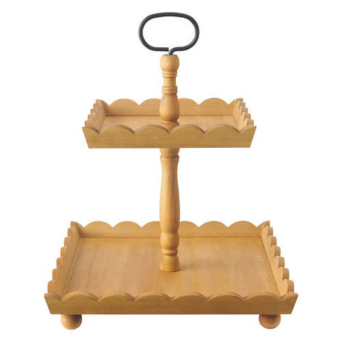 Scalloped Edge Tiered Tray