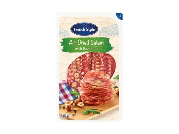 Salami Slices With Nuts