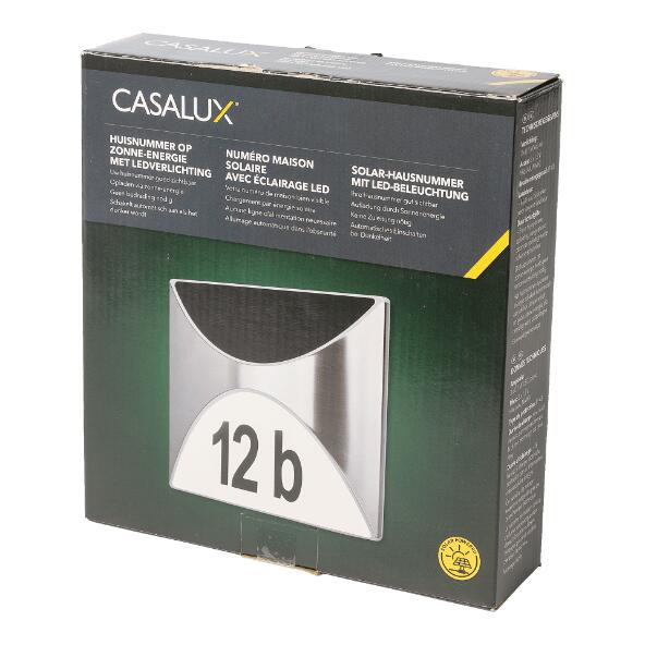 CASALUX(R) Huisnummer op zonne-energie