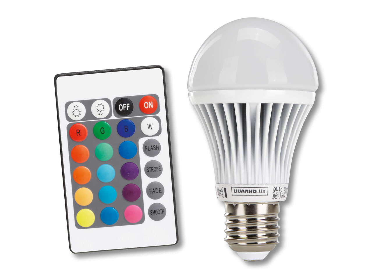 Lampadina multicolore a LED, E27
