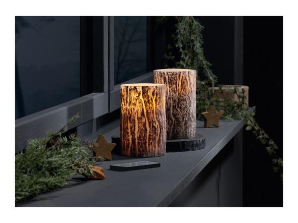 Livarno Home LED Candles with Dark Design - 2 Pack