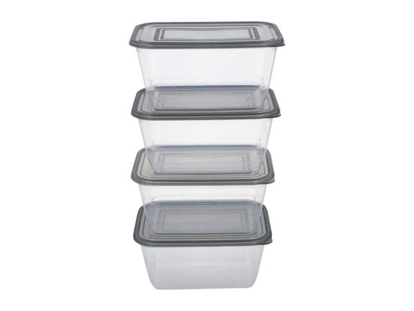 Silvercrest 2.5L Food Storage Containers - 4 Pack