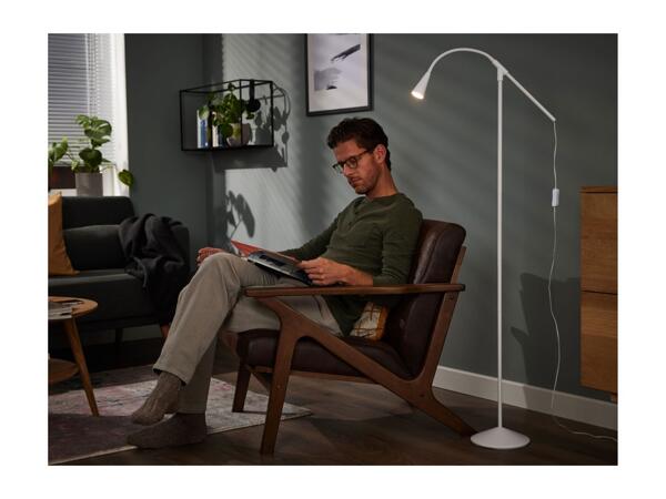 Livarno Home LED Floor Lamp - White