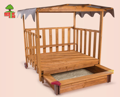 OUTDOOR ZONE Spielhaus mit Sandkasten