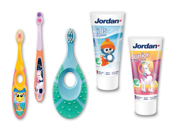 Jordan Kids tandbørste eller tandpasta